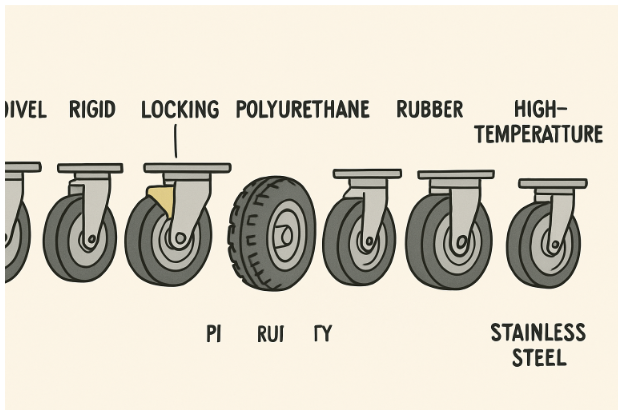 Different Types of Caster Wheels and Their Everyday Applications