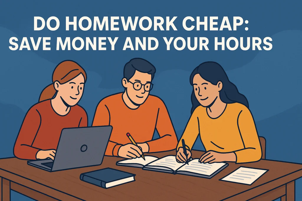 Do Homework Cheap: Save Money and Your Hours
