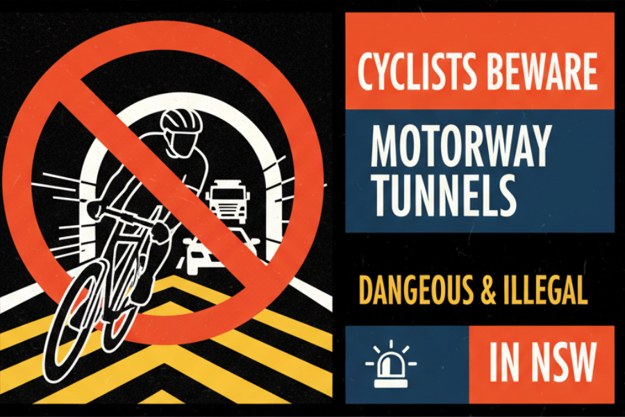 Cyclists Beware: Why Riding in Motorway Tunnels is Dangerous and Illegal in NSW