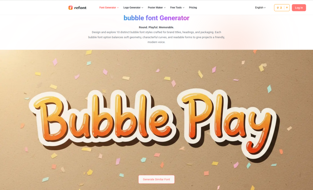 Express Yourself: Creating Unique Digital Signatures and Headers Using an AI Bubble Font Generator