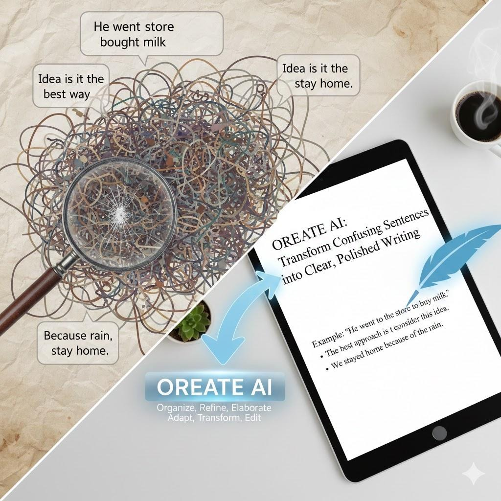 Free AI Rewriter Tool Explained: How to Transform Confusing Sentences into Clear and Polished Writing