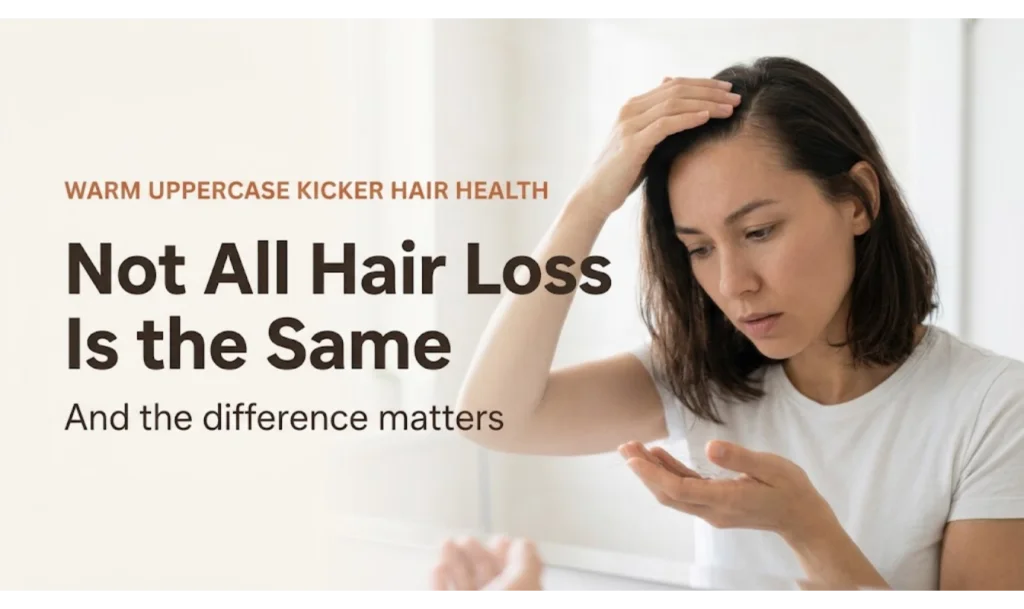 Not All Hair Loss Is the Same, and the Difference Decides What to Do About It